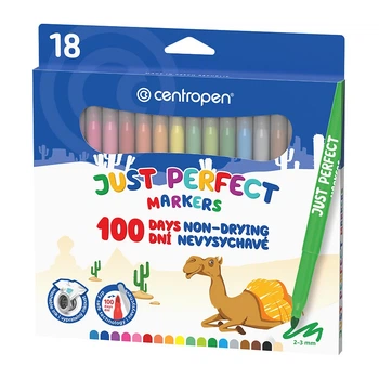 Набір фломастерів Centropen Perfect 3.5 мм 18 шт (2510/18)