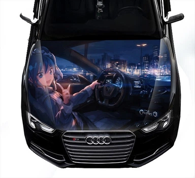 Наклейка на капот ARB 3D TUNING STUDIO Аніме 1500х1200х0.080мм