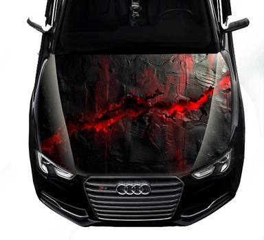 Наклейка на капот ARB 3D TUNING STUDIO Магма вулкан 1500х1200х0.080мм