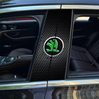 Наклейки на стойки дверей авто ARB 3D TUNING STUDIO Шкода 500х220х0.15мм=2штуки