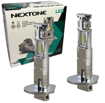 Світлодіодні LED лампи у фару головного світла Nextone H1 L9 11-18V 6000K 20W 6000LM, 2шт./уп.
