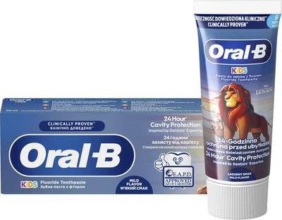 Зубна паста Oral-B Kids Король Лев Для дітей віком від 6 місяців до 6 років 60 мл (8006530024402)