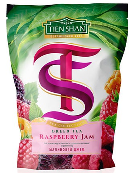 Чай зелений Тянь Шань Tien Shan Raspberry Jam 80г