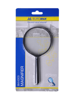 Лупа BUROMAX 4303 D75х3, пластик (12) /BM.4303/