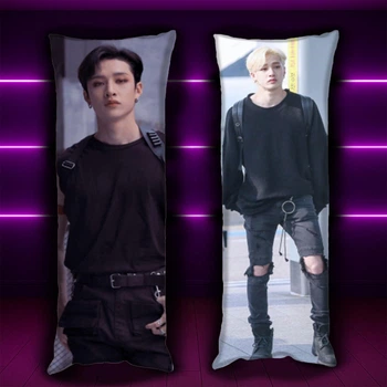 Дакимакура 150х50 см Бан Чан Бангчан Стрей Кидс Bangchan Stray Kids Подушка с наволочкой двусторонняя (0166647)