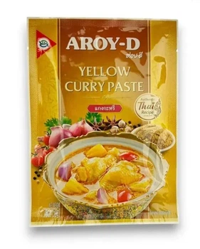 Паста Карри желтая Aroy-D 50гр