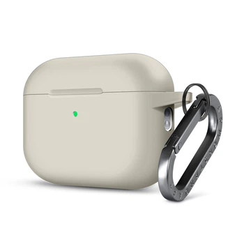 Силиконовый чехол для наушников Apple AirPods Pro 3, Hang Case, белый, ультратонкий защитный кейс толщиной 2 мм, защита от царапин, пыли и ударов, компактный, с карабином для крепления, ArmorStandart (ARM88285)