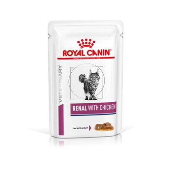 Влажный корм для кошек Royal Canin Veterinary Health Renal Cat Chicken (Кусочки В Соусе) 85 г