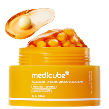 Осветляющий капсульный крем с койевой кислотой и куркумой Medicube Kojic Acid Turmeric Vita Capsule Cream, 53 г