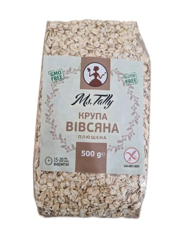 Крупа вівсяна плющена без глютену 500 г Ms. Tally