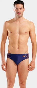 Мужские плавки-слипы Arena DOUBLE GRAPHIC SWIM BRIEFS Тёмно-синий, Оранжевый 95 (010951-705 95)