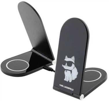 Бездротовий зарядний пристрій Karl Lagerfeld Choupette MagSafe 15W Black (3666339170516)