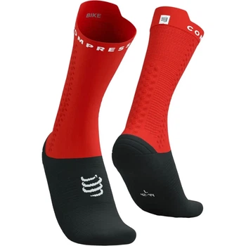 Носки велосипедные профессиональные для триатлона Compressport Pro Racing Socks V4.0 Bike Red/black S (100075572)