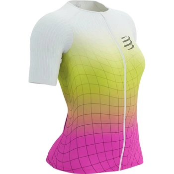 Футболка Compressport Tri Postural Aero SS Top Wmn Safe yellow/neo pink M (100078258)