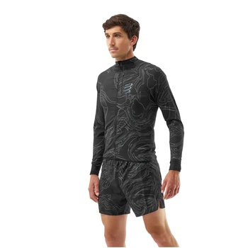 Куртка Compressport Hurricane Windproof Jacket Aurora Mns black/aurora L (100086156)