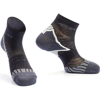 Шкарпетки для бігу короткі із зональною компресією Accapi Running UltraLight Black XL (100051327)