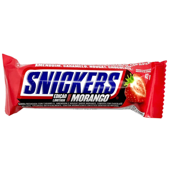 Шоколадный батончик Snickers Morango клубника 42 г