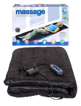 Масажний матрац килимок з підігрівом Body Massage Mat 867 на 4 зони масажу, 9 видів масажу та 2 режими інтенсивності з пульт 170×58 см