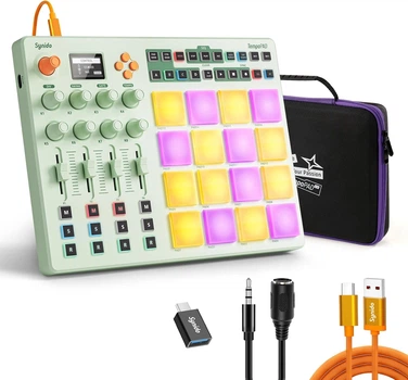 Беспроводной MIDI-контроллер Synido с 16 RGB-пэдами