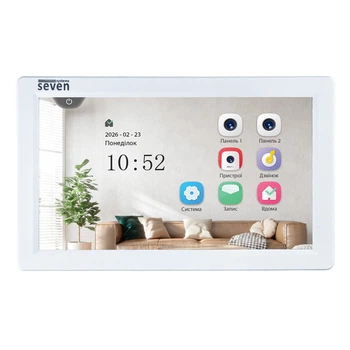 Відеодомофон 7 дюймів SEVEN DP-7570 FHD IPS white