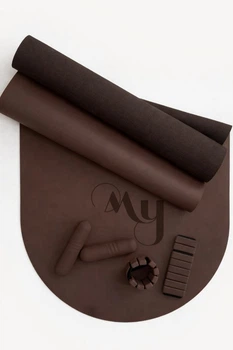 Набір CHOCO килимок + гантелі для фітнесу + обважнювачі для рук та ніг 1 кг + шопер Healthy Wealthy