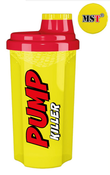 Шейкер, Nutrition Shaker Pump Killer, MST, 700 мл (Жовто-Червоний)