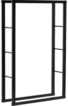 Stojak na drewno kominkowe VOREL stalowy 80 x 25 x 100 cm (5906083118470)