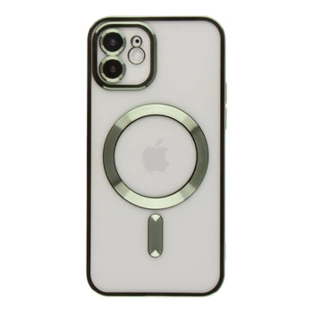 Чохол TPU Metallic Full Camera with Magsafe для iPhone 12 Green