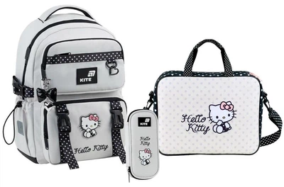 Рюкзак шкільний + пенал + текстильна сумка Kite Education Hello Kitty HK26-1022M