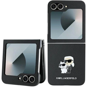 Etui Karl Lagerfeld Saffiano Metal Pin do Samsung Galaxy Z Flip 6 Black (3666339322502)