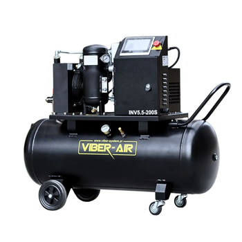 Гвинтовий масляний компресор Viber-Air INV5.5-200S з інвертором | 200л | 400В