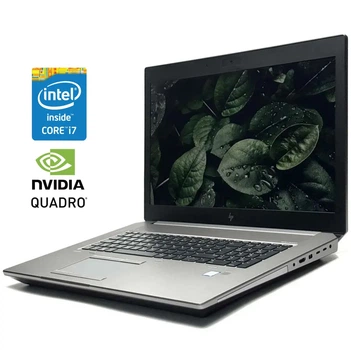 Мобільна робоча станція HP ZBook 17 G6 / 17.3" (1920x1080) IPS / Intel Core i7-9850H (6 (12) ядер по 2.6 - 4.6 GHz) / 16 GB DDR4 / 512 GB SSD / nVidia Quadro RTX 3000, 6 GB GDDR6, 192-bit / WebCam / Win 11 б/в