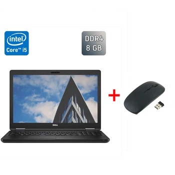 Ноутбук Dell Latitude 5580 / 15.6" (1366x768) TN / Intel Core i5-7200U (2 (4) ядра по 2.5 - 3.1 GHz) / 8 GB DDR4 / 256 GB SSD / Intel HD Graphics 620 / WebCam / Windows 10 б/у + Подарок Новая беспроводная мышь USB