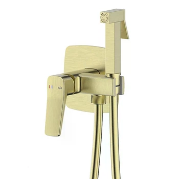 Смеситель для биде настенного скрит монтажа ARMATURA MALAGA PVD BRUSHED LIGHT GOLD 4529-512-31