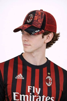 Молодіжна кепка з сіткою Мілан (AC Milan) One-size Червоний