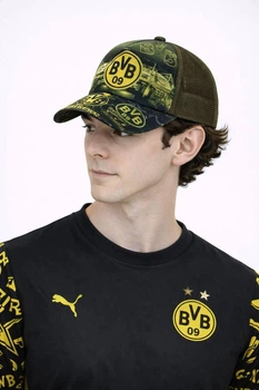Молодежная кепка с сеткой Borussia Dortmund (Borussia Dortmund) One-size Зеленый