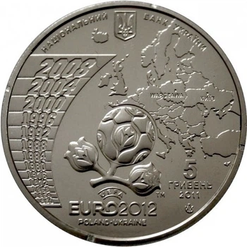 Монета Фінальний турнір чемпіонату Європи з футболу 2012 5 грн.