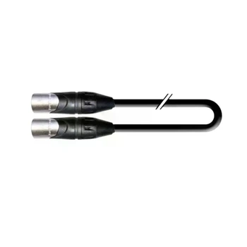 Переходный кабель для звука XLR 3-pin штекер-штекер 1T-AIC57-00.5 0.5 м витое медное сердце черная изоляция
