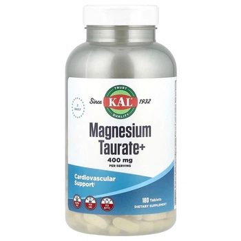 Мінерал Таурат магнію + KAL (Magnesium Taurate+) 400 мг 180 таблеток CAL61832