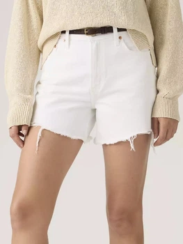 Шорти джинсові короткі жіночі Levi`s Ribcage A-Line Short 005DS-0007 28 Білі (5401187792903)