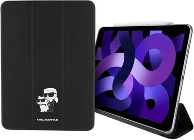 Etui z klapką Karl Lagerfeld Saffiano Magnetic Karl & Choupette do Apple iPad Air 13" 2024 Black (3666339388058)