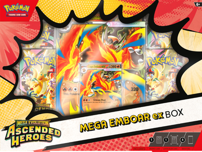 Zestaw kart Pokemon TCG: Mega Evolution - Ascended Heroes - Mega Emboar ex Box (196214132092)