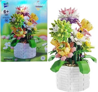 Декоративный конструктор для интерьера Luxurious Cactus Серия For You Кактус 1059 деталей