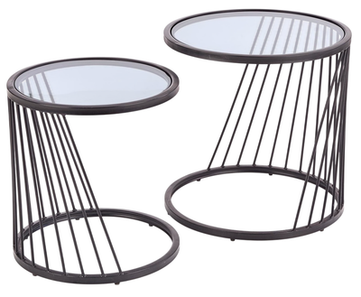 Набір столиків Halmar Antilla Чорний (5905248106789)