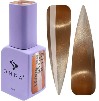Гель-лак DNKa Polish Gel Cats Eye Silk 0031 карамель 12 мл
