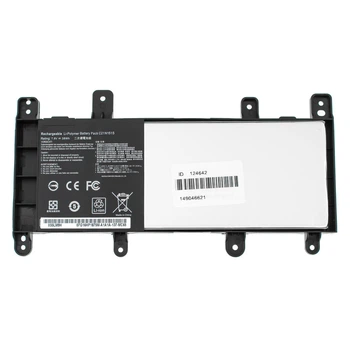 Акумуляторна батарея для ноутбука ASUS C21N1515, 7.6V 4840mAh 38Wh, сумісна з ASUS X756UJ, ASUS X756UA, ASUS X756UX, ASUS X756UB, чорна (версія 1, орієнтуватися на «вушка» на фото)