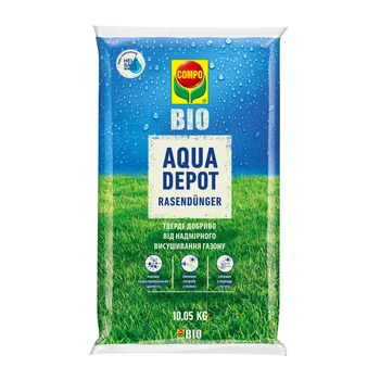 Твёрдое удобрение COMPO BIO AQUA DEPOT для газона 10,5 кг (A-048922)