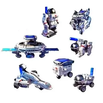 Конструктор на солнечной батарее “Космический флот” 6 в 1 STEM (2117A)