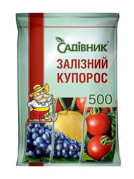 Железный купорос Садовник, 500 г антисептик, фунгицид от мхов, грибов, лишайников и гнили