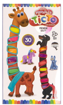 Тесто для лепки Danko Toys Master Do 30 цветов TMD-19-01U, набор для детского творчества